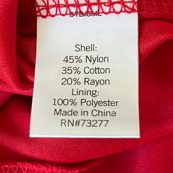 NEW Apt. 9 Red Fit and Flare Lace Overlay Dress Size 12 Back Zipper Sleeveless - Picture 12 of 13